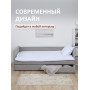 Кровать  Leon 200*90 см , серый пух , с двумя ящиками 
